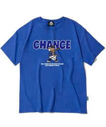 BASEBALL BAEAR GRAPHIC Tシャツ - ブルー