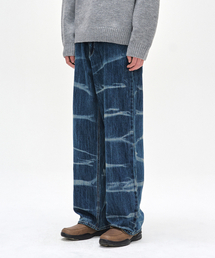 DECET（デケト）の「Vine Bleach Wide Jeans DCPT045Blue（デニムパンツ）」