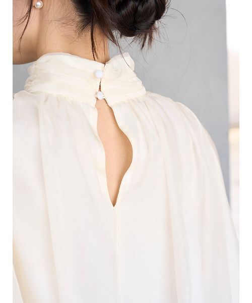 SNIDEL（スナイデル）の「スリットスリーブブラウス（シャツ/ブラウス・レディース・ブラウン/ミント/アイボリー・F）」の13枚目の写真