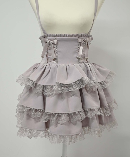 MA＊RS レースアップ リボン フリル キャミ レース リボン スカート MA＊RS レースアップ リボン フリル キャミ レース リボン スカート MA