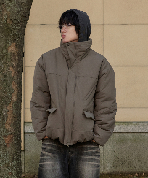NOUN(ノウン)の「high neck padding jumper (olive)(ダウンジャケット/コート・メンズ・その他・1/2)」の2枚目の写真