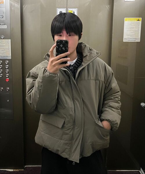 NOUN(ノウン)の「high neck padding jumper (olive)(ダウンジャケット/コート・メンズ・その他・1/2)」の3枚目の写真