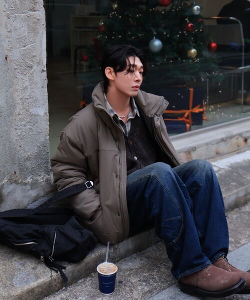NOUN(ノウン)の「high neck padding jumper (olive)(ダウンジャケット/コート・メンズ・その他・1/2)」の6枚目の写真