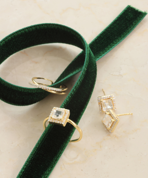 ODUL/オジュール SLOBE別注 スクエアカットピアス（ピアス（両耳用