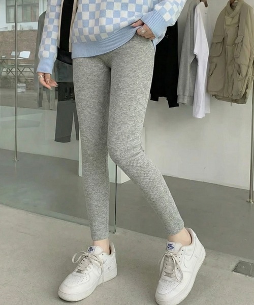 cammie(キャミー)の「裏起毛リブレギンス(その他パンツ・レディース・ダークグレー/ブラック/グレー・M/L)」の10枚目の写真