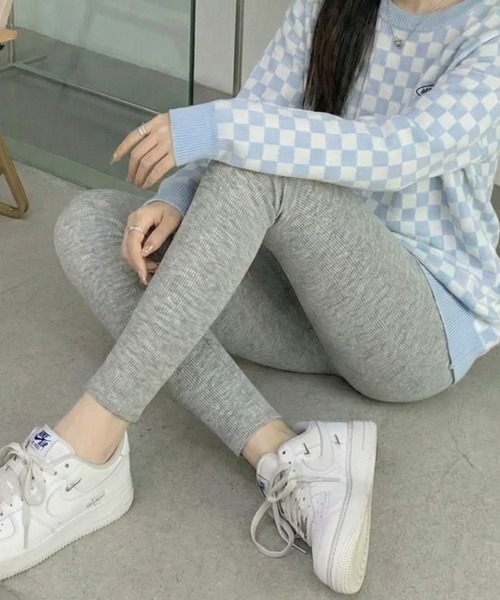 cammie(キャミー)の「裏起毛リブレギンス(その他パンツ・レディース・ダークグレー/ブラック/グレー・M/L)」の12枚目の写真