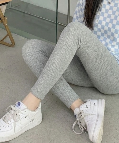 cammie(キャミー)の「裏起毛リブレギンス(その他パンツ・レディース・ダークグレー/ブラック/グレー・M/L)」の11枚目の写真