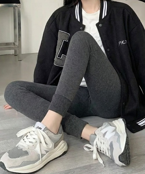 cammie(キャミー)の「裏起毛リブレギンス(その他パンツ・レディース・ダークグレー/ブラック/グレー・M/L)」の15枚目の写真