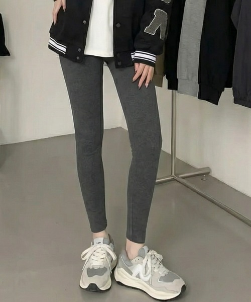 cammie(キャミー)の「裏起毛リブレギンス(その他パンツ・レディース・ダークグレー/ブラック/グレー・M/L)」の14枚目の写真