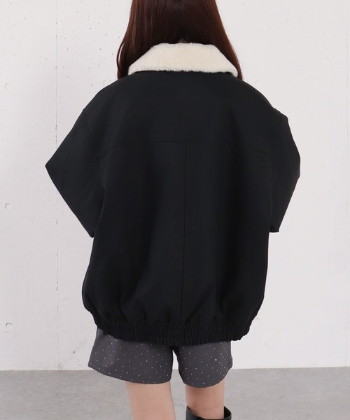 archives(アルシーヴ)の「ファー衿付中綿フェイクレザーブルゾン(ブルゾン・レディース・ブラック/ブラウン・MEDIUM)」の17枚目の写真