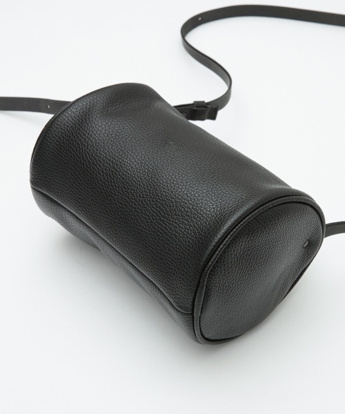 20/80（テゥエンティーエイティー）の「【20/80】トゥエンティーエイティー/ COW LEATHER DRUM SHOULDER BAG（ショルダーバッグ・レディース・ブラック・FREE）」の2枚目の写真
