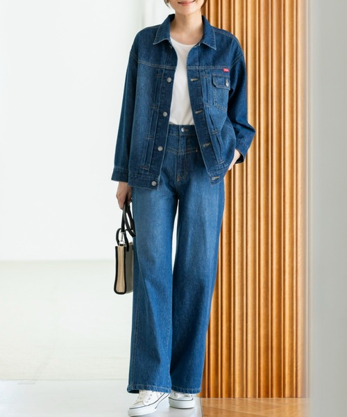 POLO BCS（ポロ ビーシーエス）の「【POLO BCS】デニムワイドパンツ（ポロ/ポロビーシーエス/denim/ワイドパンツ/UVカット/ウォッシャブル）（デニムパンツ・レディース・ライトブルー/インディゴブルー・SMALL/MEDIUM/LARGE/X-LARGE）」の20枚目の写真