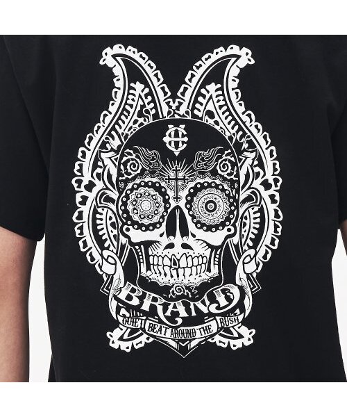 EIGHTVOLUME(エイトボリューム)の「EVブランド スカル ブラック Tシャツ(Tシャツ/カットソー・メンズ・その他・LARGE/MEDIUM)」の4枚目の写真