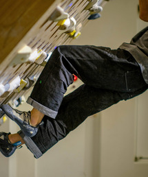 Ladinside（ラッドインサイド）の「リラックスバンディングクライミングデニムパンツブラックレギュラーフィット（デニムパンツ）」