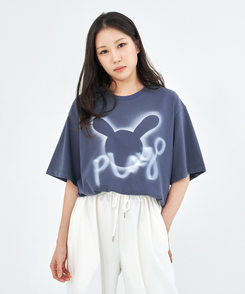 PLAYO（プレイオ）の「ハンドペインティングTシャツ _ グレー（Tシャツ/カットソー・レディース・その他・FREE）」の3枚目の写真