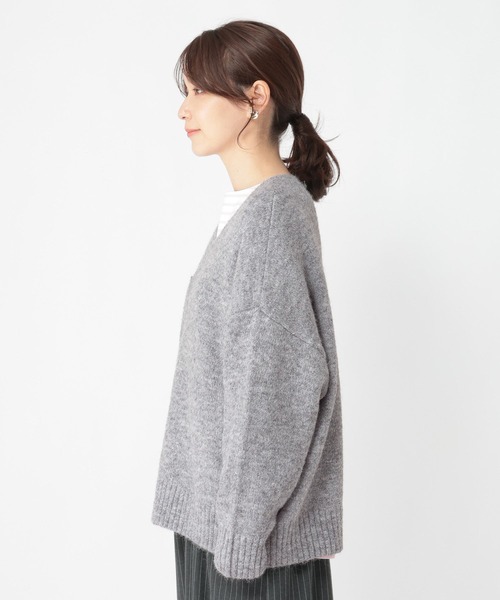 studio CLIP(スタディオクリップ)の「5ゲージBIGポケットニットプルオーバー(ニット/セーター・レディース・ライトブルー/ライトグレー・FREE)」の12枚目の写真