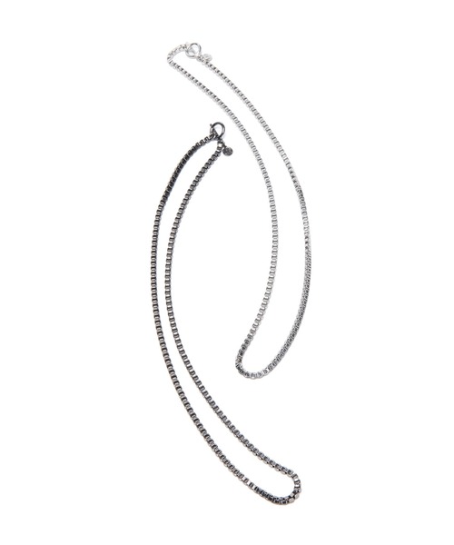 uniform experiment（ユニフォームエクスペリメント）の「VENETIAN CHAIN NECKLACE（ネックレス・メンズ・シルバー/ブラック・FREE）」の4枚目の写真