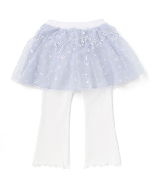 SLAP SLIP（スラップスリップ）の「ふわふわドット雪柄チュールセミフレアスカッツ(80~120cm)（スカート・キッズ・ブルー/ピンク・90cm/100cm/80ｃｍ/120cm/110cm）」の8枚目の写真