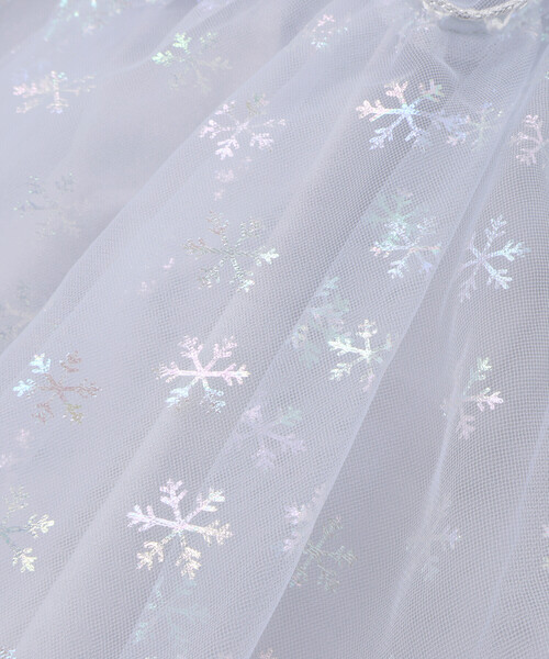 SLAP SLIP（スラップスリップ）の「ふわふわドット雪柄チュールセミフレアスカッツ(80~120cm)（スカート・キッズ・ブルー/ピンク・90cm/100cm/80ｃｍ/120cm/110cm）」の12枚目の写真