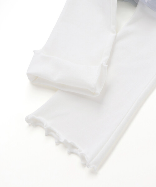 SLAP SLIP（スラップスリップ）の「ふわふわドット雪柄チュールセミフレアスカッツ(80~120cm)（スカート・キッズ・ブルー/ピンク・90cm/100cm/80ｃｍ/120cm/110cm）」の14枚目の写真