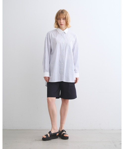Traditional Weatherwear(トラディショナルウェザーウェア)の「RUNCORN(シャツ/ブラウス・レディース・ネイビー系1/ブルー系・S/XS)」の5枚目の写真