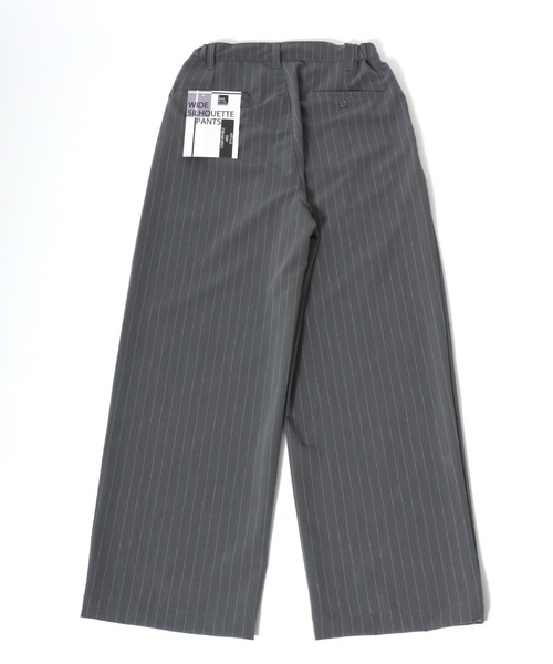Salong hameu(サロン ハミュー)の「ストライプ・チェック柄 ワンタックワイドパンツ/スラックス/ユニセックス(スラックス・メンズ・ブラック系その他/ブラック系その他2/グレー系その他/ブラウン系その他・M/L)」の10枚目の写真