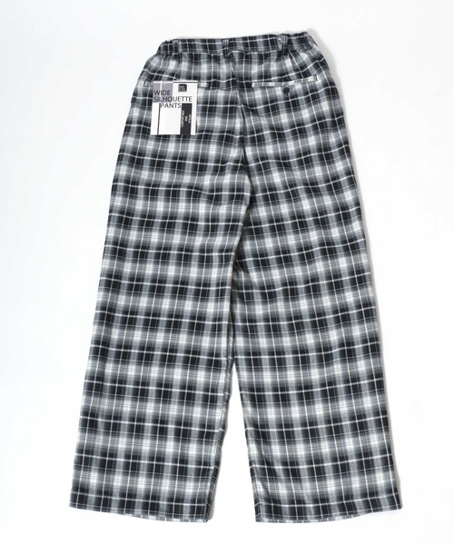 Salong hameu(サロン ハミュー)の「ストライプ・チェック柄 ワンタックワイドパンツ/スラックス/ユニセックス(スラックス・メンズ・ブラック系その他/ブラック系その他2/グレー系その他/ブラウン系その他・M/L)」の8枚目の写真
