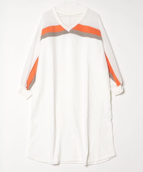 DOUBLE STANDARD CLOTHING(ダブルスタンダードクロージング)の「裏毛ドットチュールワンピース(ワンピース・レディース・ブラック/オフホワイト・38)」の19枚目の写真