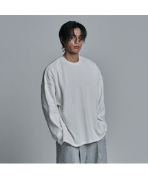 ワッフルルーズフィットロングスリーブ