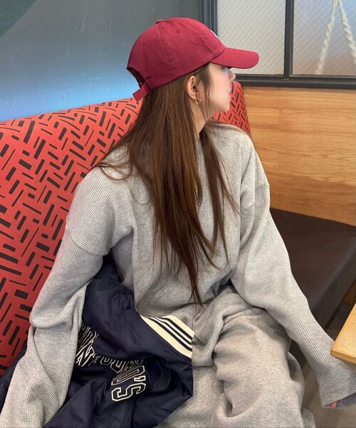 JELEVE（ジェイエルブ）の「ワッフルルーズフィットロングスリーブ（Tシャツ/カットソー・メンズ・ホワイト/ブラック/ネイビー/グレー/オリーブ/チャコール・MEDIUM/LARGE/X-LARGE/SMALL）」の18枚目の写真