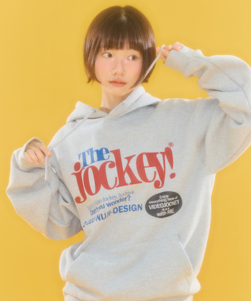Video Jockey（ビデオジョッキー）の「ビデオマーケット フードパーカー [メランジグレー]（パーカー・レディース・その他・S/M）」の3枚目の写真