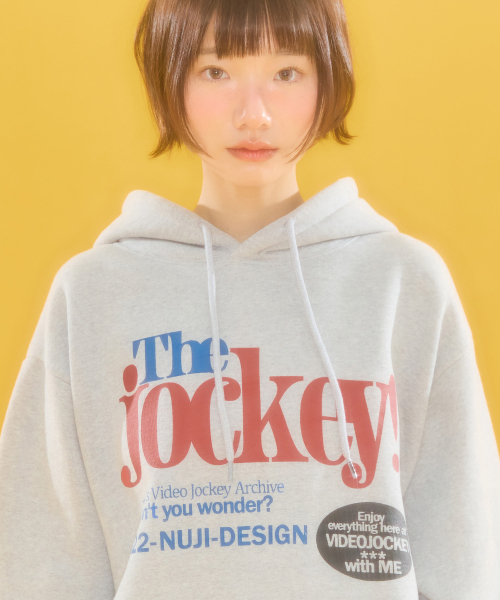 Video Jockey（ビデオジョッキー）の「ビデオマーケット フードパーカー [メランジグレー]（パーカー・レディース・その他・S/M）」の4枚目の写真