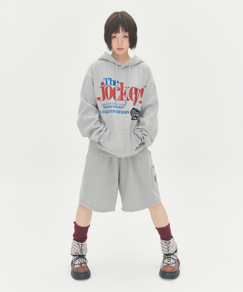 Video Jockey（ビデオジョッキー）の「ビデオマーケット フードパーカー [メランジグレー]（パーカー・レディース・その他・S/M）」の7枚目の写真