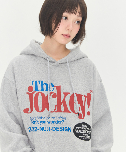 Video Jockey（ビデオジョッキー）の「ビデオマーケット フードパーカー [メランジグレー]（パーカー・レディース・その他・S/M）」の8枚目の写真