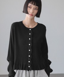 LOWRYS FARM | フリルカーディガンＬＳ　638337(Tシャツ/カットソー)