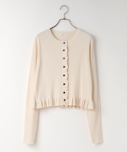 LOWRYS FARM（ローリーズファーム）の「フリルカーディガンＬＳ　638337（Tシャツ/カットソー・レディース・レッド/ブルー/ブラック/アイボリー・FREE）」の10枚目の写真