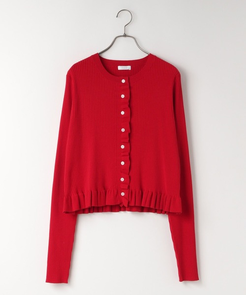 LOWRYS FARM（ローリーズファーム）の「フリルカーディガンＬＳ　638337（Tシャツ/カットソー・レディース・レッド/ブルー/ブラック/アイボリー・FREE）」の12枚目の写真