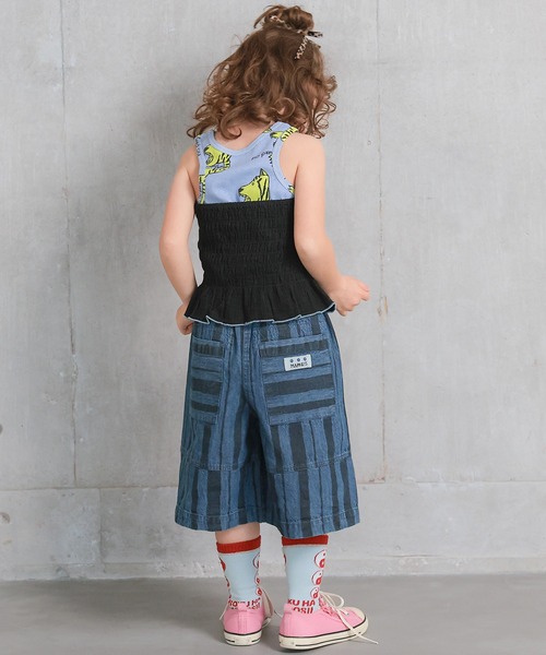 MARKEY'S(マーキーズ)の「デニム6分丈パンツ(デニムパンツ・キッズ・ライトブルー/ネイビー・140/130/120/110/100/90/150)」の5枚目の写真
