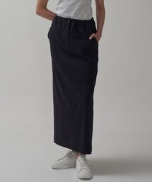 MOTT（モット）の「スリットバンドロングスカート-ネイビー（スカート）」