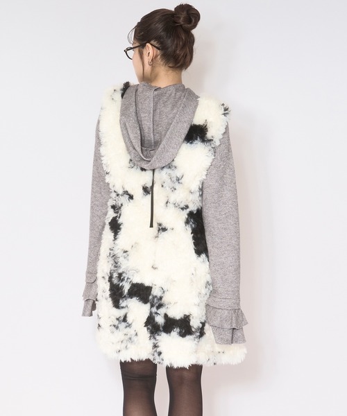 セール】fake fur mini onepiece / フェイクファーミニワンピース