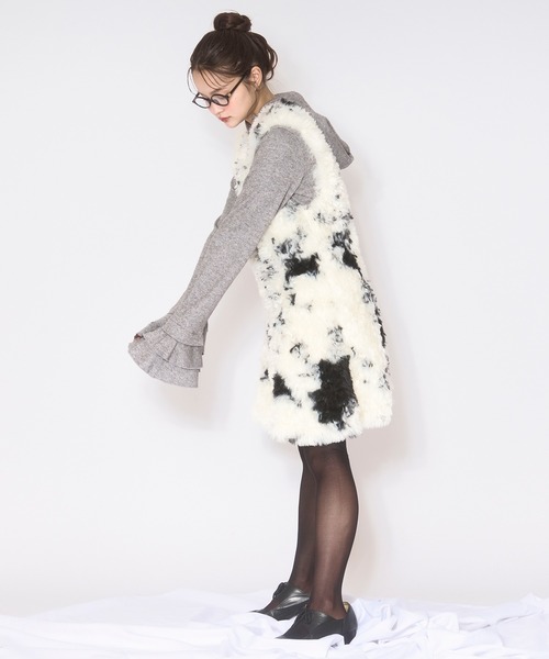 セール】fake fur mini onepiece / フェイクファーミニワンピース