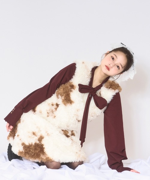 セール】fake fur mini onepiece / フェイクファーミニワンピース