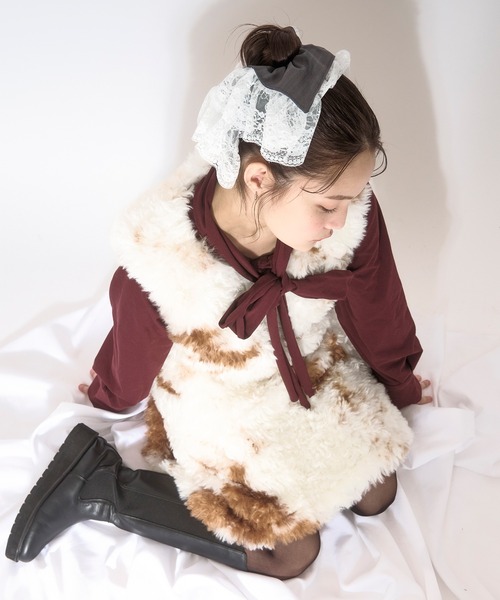セール】fake fur mini onepiece / フェイクファーミニワンピース