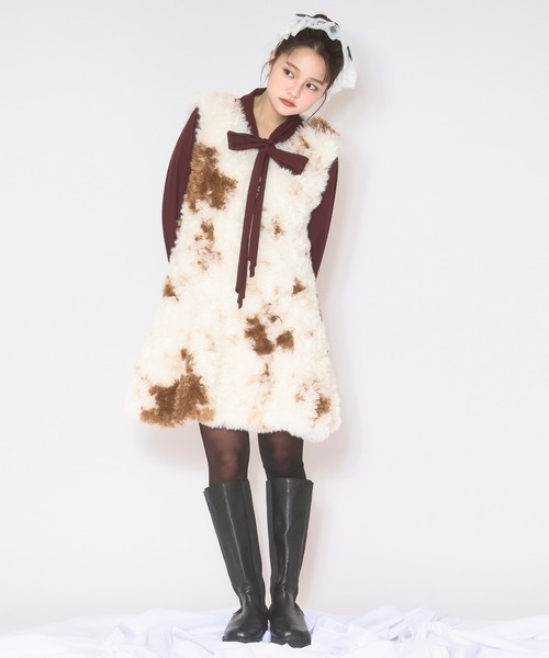 セール】fake fur mini onepiece / フェイクファーミニワンピース