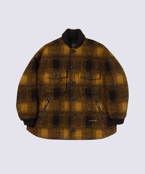 and wander（アンドワンダー）の「【and wander】wool shaggy jacket long（その他アウター・メンズ・ブラック/ブラウン/ネイビー・M）」の3枚目の写真