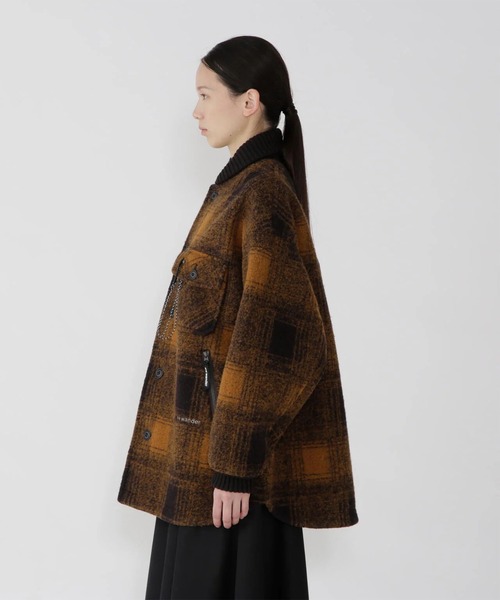 and wander（アンドワンダー）の「【and wander】wool shaggy jacket long（その他アウター・メンズ・ブラック/ブラウン/ネイビー・M）」の14枚目の写真