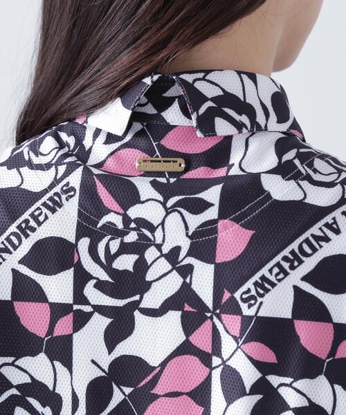 St ANDREWS(セントアンドリュース)の「【St ANDREWS】トリコットメッシュボニースコットランド柄半袖シャツ (WOMENS)(ポロシャツ・レディース・グリーン系その他/ピンク・L/M/S)」の11枚目の写真