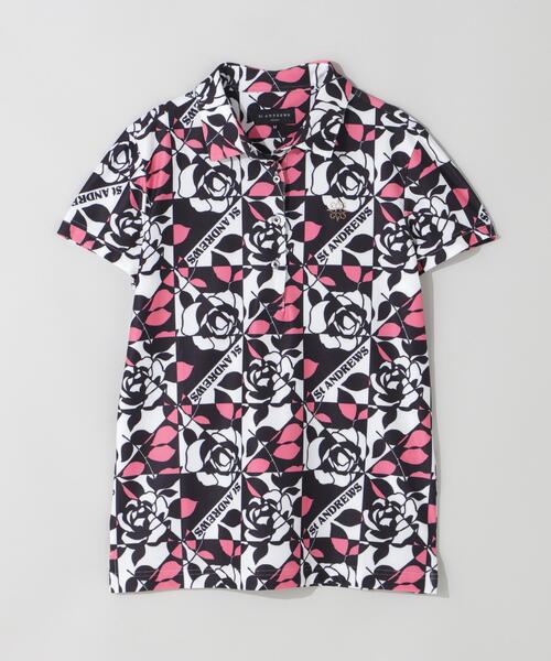 St ANDREWS(セントアンドリュース)の「【St ANDREWS】トリコットメッシュボニースコットランド柄半袖シャツ (WOMENS)(ポロシャツ・レディース・グリーン系その他/ピンク・L/M/S)」の12枚目の写真