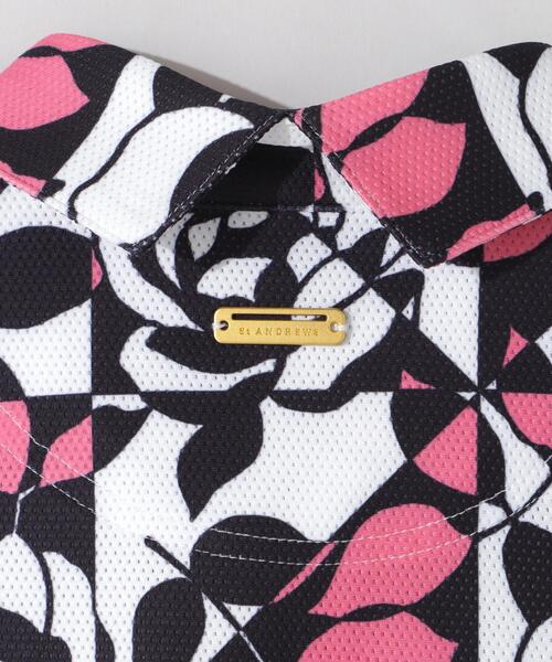 St ANDREWS(セントアンドリュース)の「【St ANDREWS】トリコットメッシュボニースコットランド柄半袖シャツ (WOMENS)(ポロシャツ・レディース・グリーン系その他/ピンク・L/M/S)」の14枚目の写真