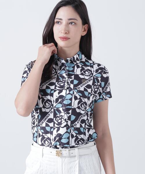 St ANDREWS(セントアンドリュース)の「【St ANDREWS】トリコットメッシュボニースコットランド柄半袖シャツ (WOMENS)(ポロシャツ・レディース・グリーン系その他/ピンク・L/M/S)」の16枚目の写真